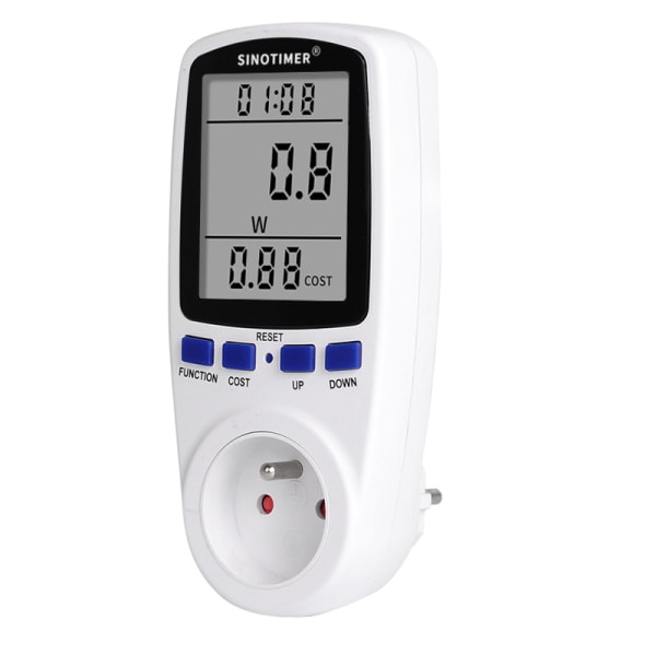 Wattmeter - Ta kontroll över kostnaden för energiförbrukningen - Digital display av el