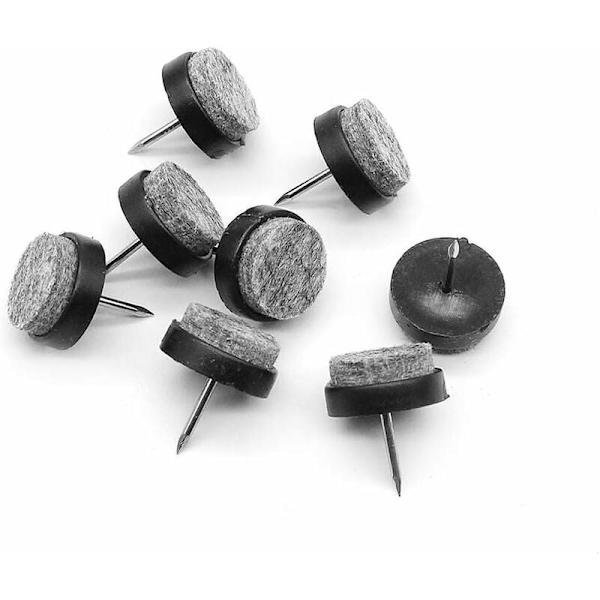 56 st möbelglid med spik, filtdynor förhindrar möbelrepor, filtdynor skyddar stolsben (20 mm)