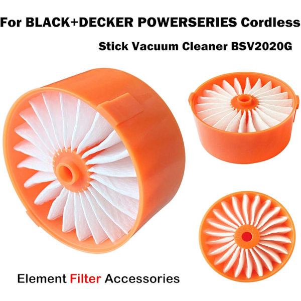 4 kappaleen suodatinelementti BLACK + DECKER BSV2020G langattomalle imurille A