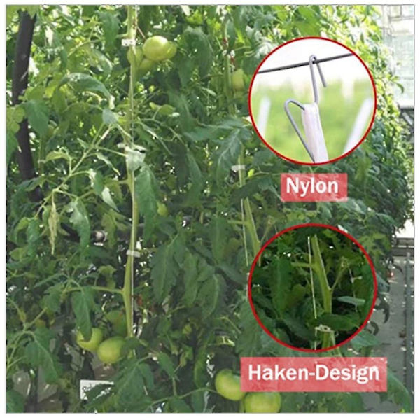 10 stk. haveplanter til tomatplanter J-formet tomatplanteholder