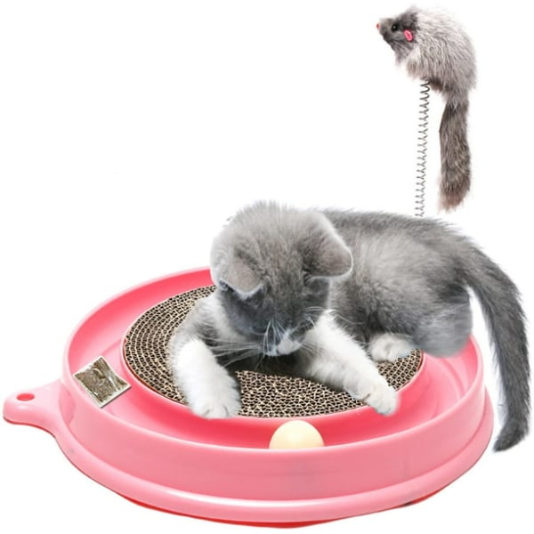 Cat Scratcher Toy, Cat Turbo Toy, Post Pad Interactive Training Exercise Mo