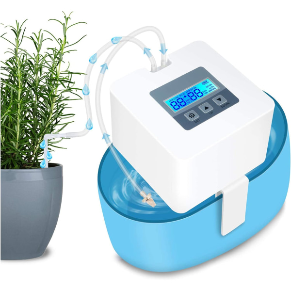 Innendørs dryppsett for planter, automatisk vanningssystem med 30 dagers programmerbar timer