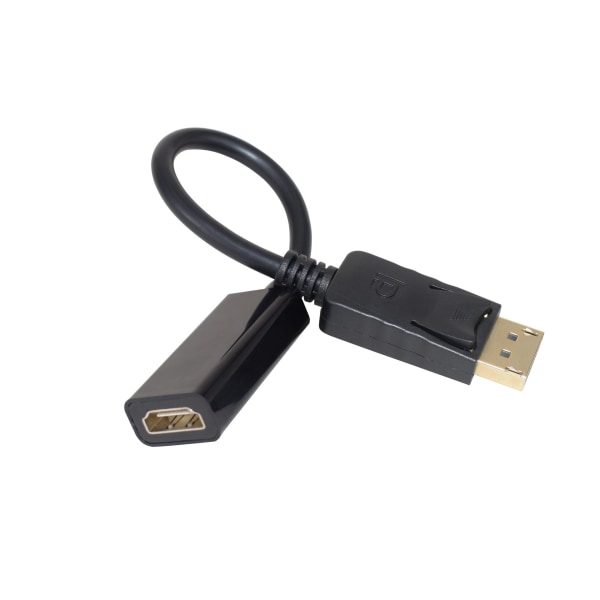 2 st dp till hdmi-adapterkabel 1080p 26mm, DisplayPort-källa till