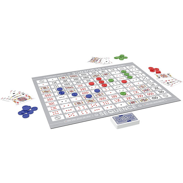 Engelsk version af SEQUENCE-spillet Sequence maze fancy backgammon