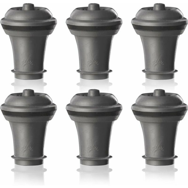 6 pcs - caps for vacuum pump - gray