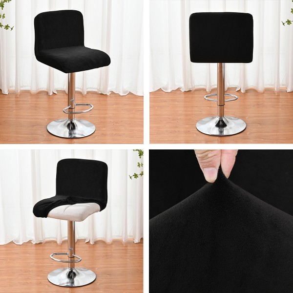 Svarta barstolar Slipcovers med cover Stretch Chair Cov