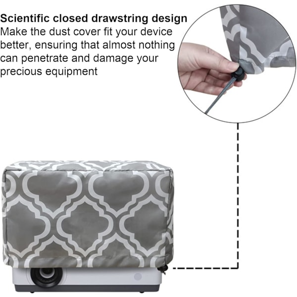 Projektor støvdeksel, vanntett støvtett projektordeksel for tak