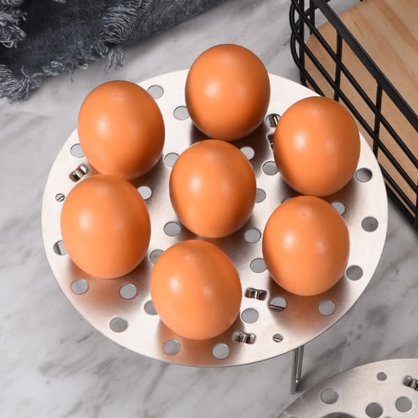 304 rustfritt stål teleskopisk sammenleggbar dampstativ, varmeisolasjonsstativ, dampet eggstativ
