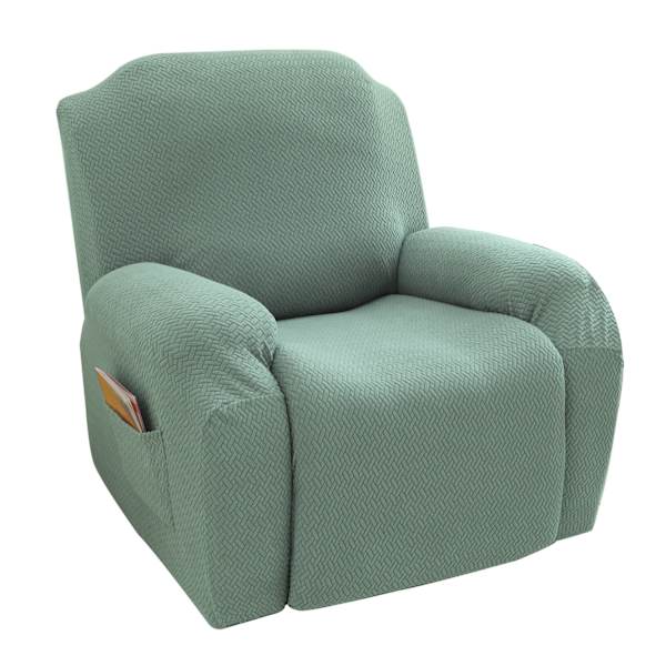 Sofa stoltrekk fortykket høye elastiske strikkede T-formede lenestoltrekk