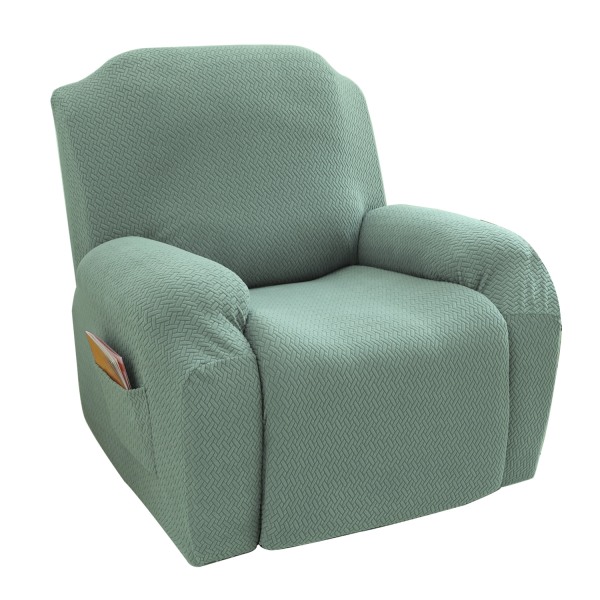 Soffstolsöverdrag Förtjockade Högelastiska Stickad T-formad Lounge Chair Slip