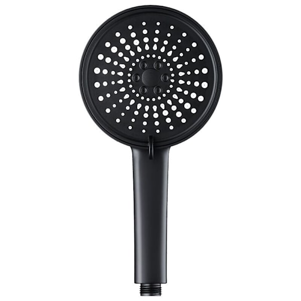 Massageshowerhoved, 5 spraytilstande universel massageshowerhoved, indeholder ikke vandslange, sort