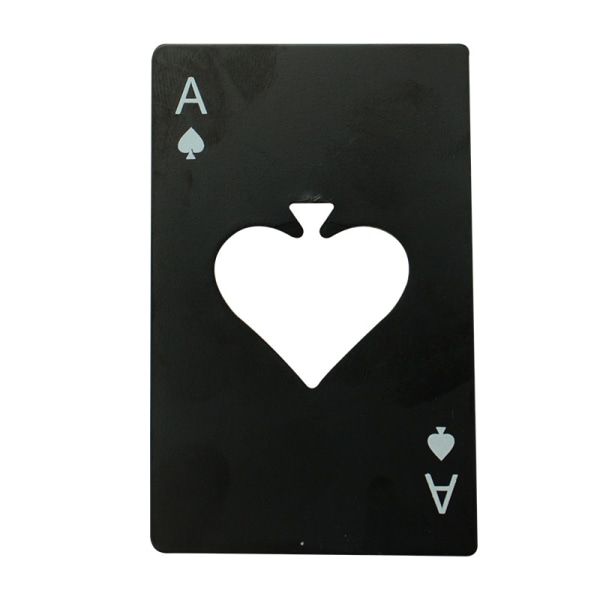 Poker Card Rustfritt Stål Flat 10 Pcs Flaskeåpner, Bærbar Ess