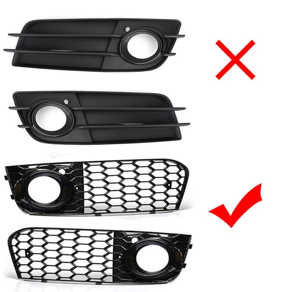Mesh Tåkelysramme Tåkelysgrill For A4 B8 Rs4 2009-2012 Glo