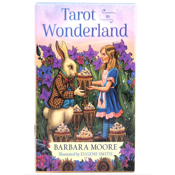 78 Tarotkort med guidebog, Tarot i Eventyrland Tarotkort, Tarot i Eventyrland Holografiske Tarotkort med farverig æske kompatibel med begyndere