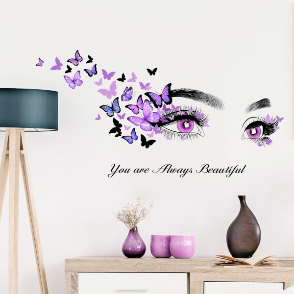 En set vackra Fjärilsögon Väggdekor Väggdekoration för Living Roo