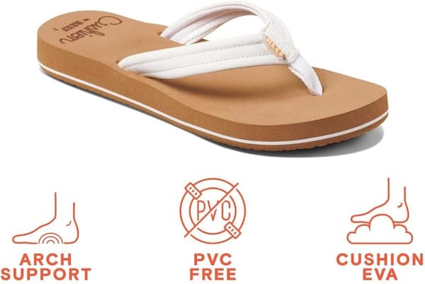 Kvinnors dämpade flip-flops, storlek 8,5
