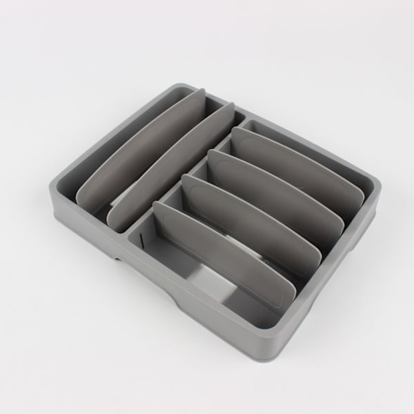Harmaa bambu modulaarinen aterintaso