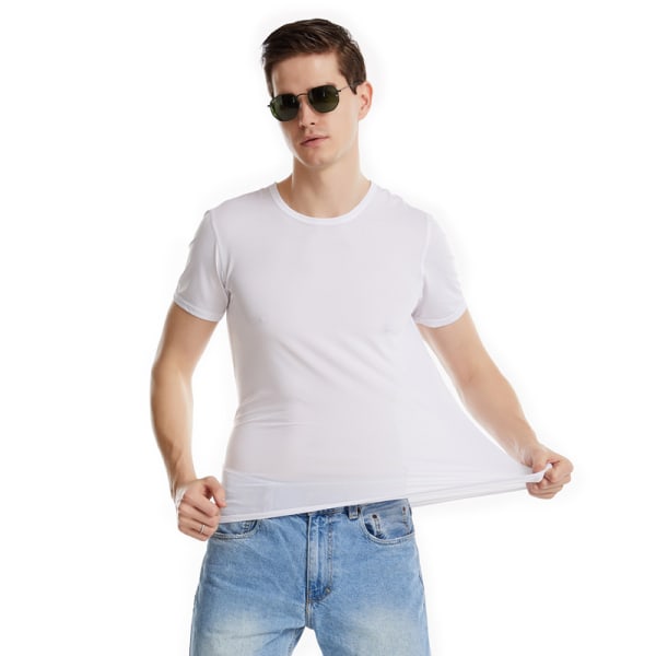 Herre Crew T-shirts, 6 Multipack, Style G1100 hvid XXXL