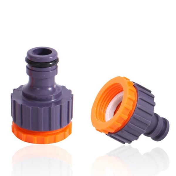 Plast 3/4 '' och 1/2 '' BSP 2in1 Nez de Robinet d'irrigation à Visser flow Tap Connector Threaded Faucet Adapter 9 Pack
