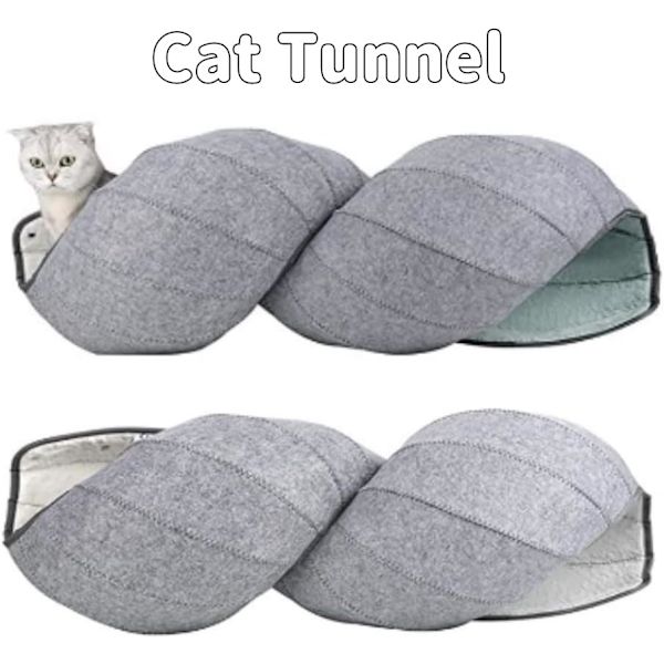 Hopfällbar Peekaboo Cat Donut Tunnel Bed, Olika cirkelformade kattleksaker