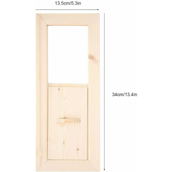 Luftventil, Basturum Basturum Luftventil Panel Luftventil Galler Bastu Utrustning Tillbehör Vent Ersättningstillbehör 34X13.5cm——,