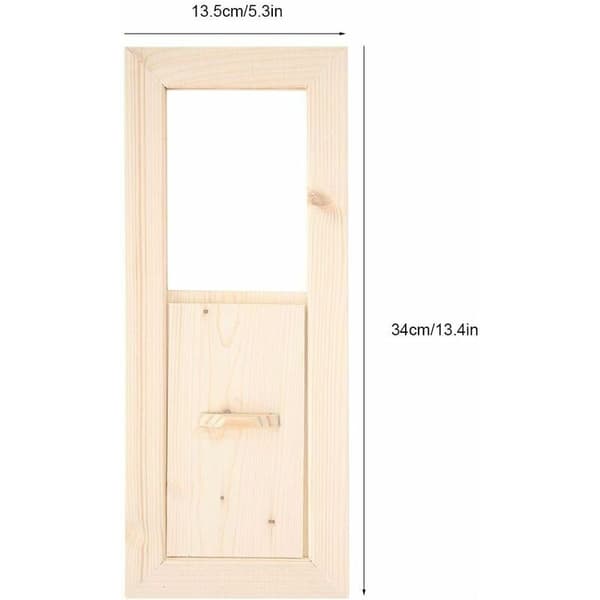 Luftventil, Saunarom Saunarom Luftventil Panel Luftventil Gitter Sauna Utstyr Tilbehør Ventilasjon Utskiftningstilbehør 34X13.5cm——