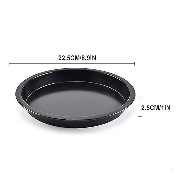 Pizza Rund Steke Karbonstål Pizza Plate Steking Non-stick Kake Bakeware Pan