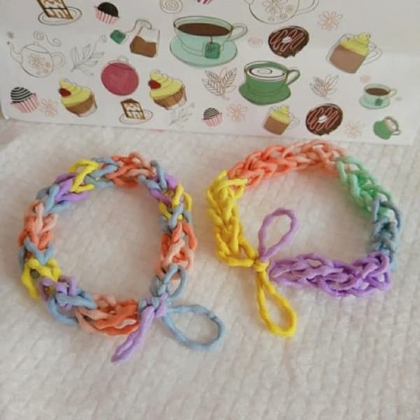 100 stk/pose Hårtilbehør Dame Gummibånd Scrunchies Elastisk Hårbånd