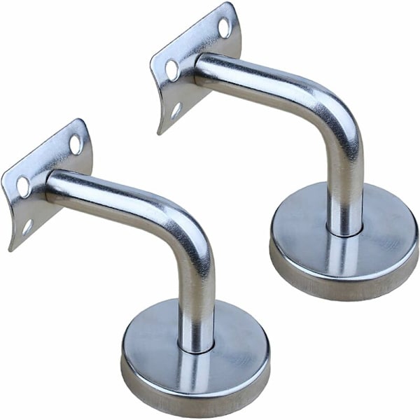 2-pack polerade rostfria handledsstöd för väggmontering, inomhus