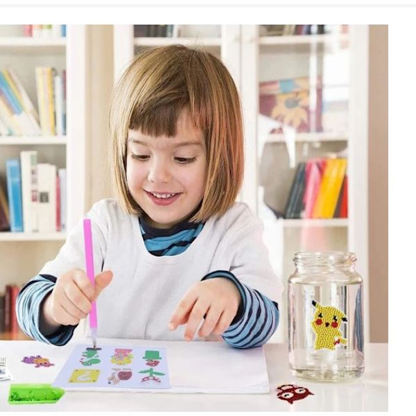 12 stycken Paw Patrol Diamond Painting för barn, DIY-kit, målning