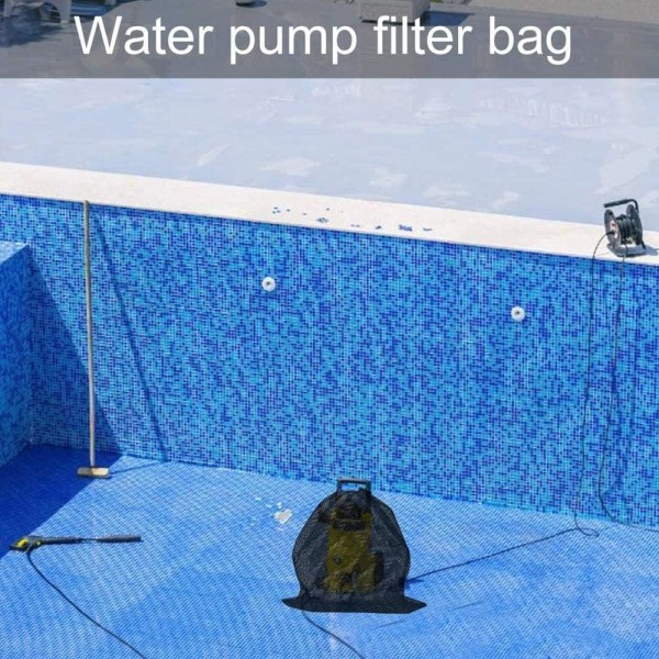 2 stykker mesh vandpumpefilterpose, pumpebarrierepose, pumpebeskyttelsespose,