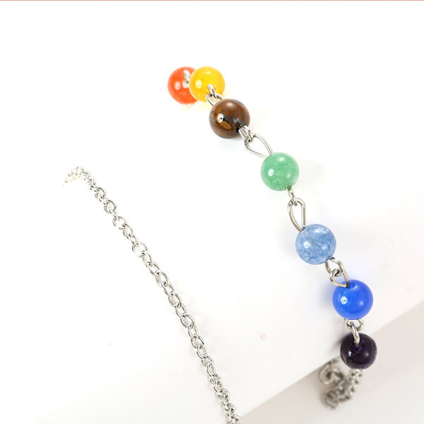 Armbånd Pride Rainbow smykker LGBT LGBTQ Rustfritt stål 22 cm m