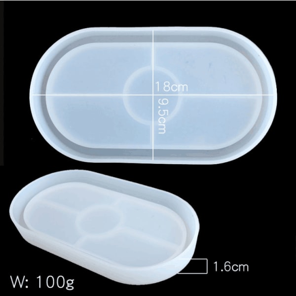 Skål Resin Form Silikonefremstilling Epoxy Form Ler Coaster Epoxy Resin Form