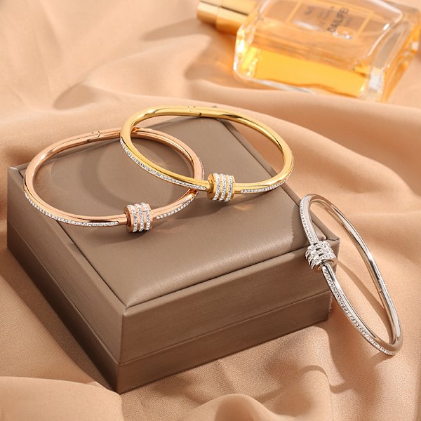 Pläterat halsband och örhängen 2-delat set, exklusiv present till kvinnor