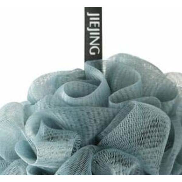 2PCS badblomma badbollar, gnugga badskum badhandduk, enfärgad badblomma