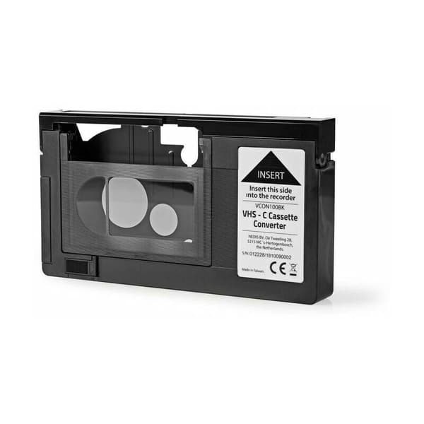 VHS-konverterkonvertering: VHS-C til VHS Plug and Play Sort