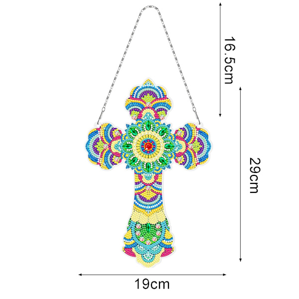 DIY Julediamanter Kunstmaleri Hengende Sett for Voksne, Akryl Diamantmaleri Henger Ornament Brettkitt