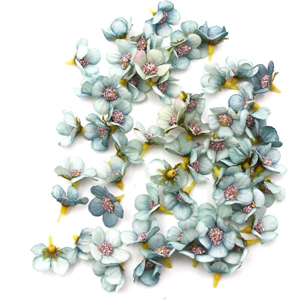 50 stk. kunstige blomsterhoveder - 50 kunstige silkeblomster - til håndværk, boligindretning, ferie, bryllup