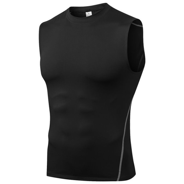 Sports Vest For Menstretch Tightfitnessclothesgymnasiumtrainingrunning Spee