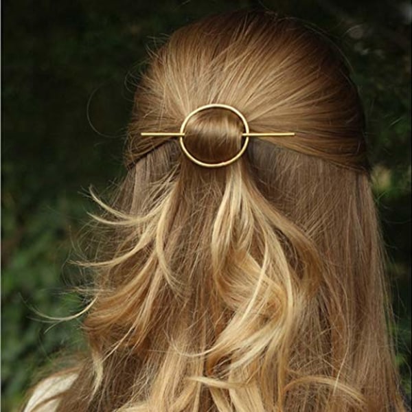 guld hårtilbehør messing hårspænde til kvinder og piger (guld)