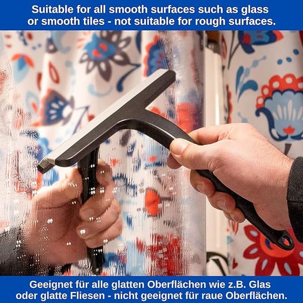 Brusevinduesvisker Sort Rengøringsskraber 23*22cm