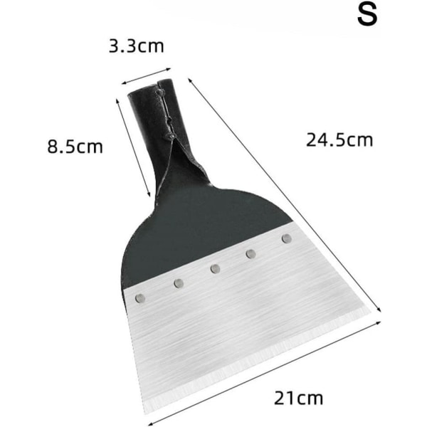 Multifunksjonell utendørs hagerengjøringsspade lukespade stål flat spade isspade karbonstål luking planter gård