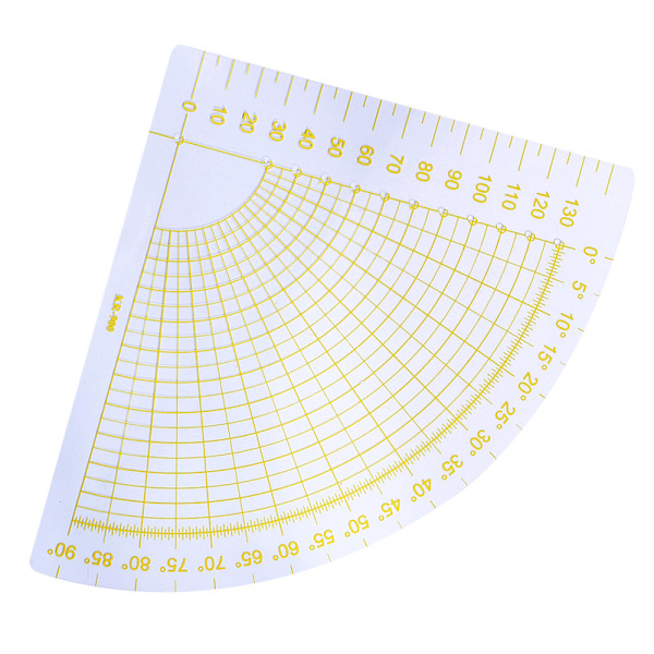Quilteværk lineal til syning Patchwork sektor lineal DIY akryl model tilbehør