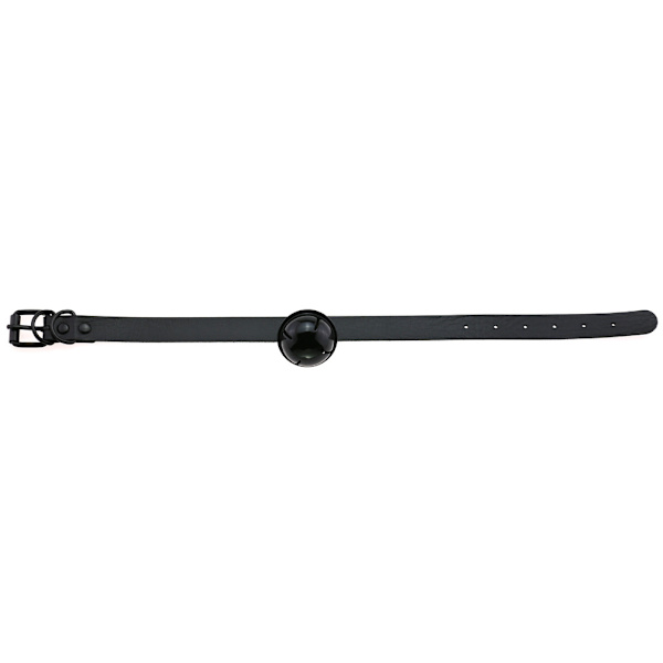 Svart choker gotisk halskjede PU skinn choker bjelle halskjede kvinner