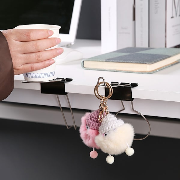 Drikkekopholder Klip - Skrivebords Kopholder Klip - Klip på Kopholder - Skrivebord Side Kopholder Klip | til Hjem og Kontor（11*7*5cm）