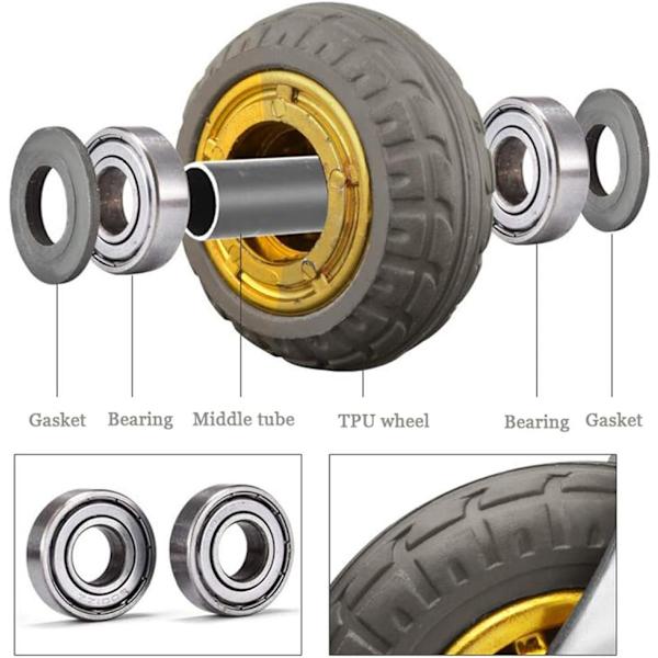 Industrielle hjul (ø75/100mm) TPU svinghjul, møbelhjul, laster 800 kg