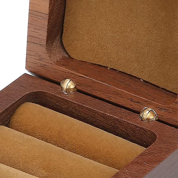 Treringeboks Smykkeskrin Dobbel Ringesett