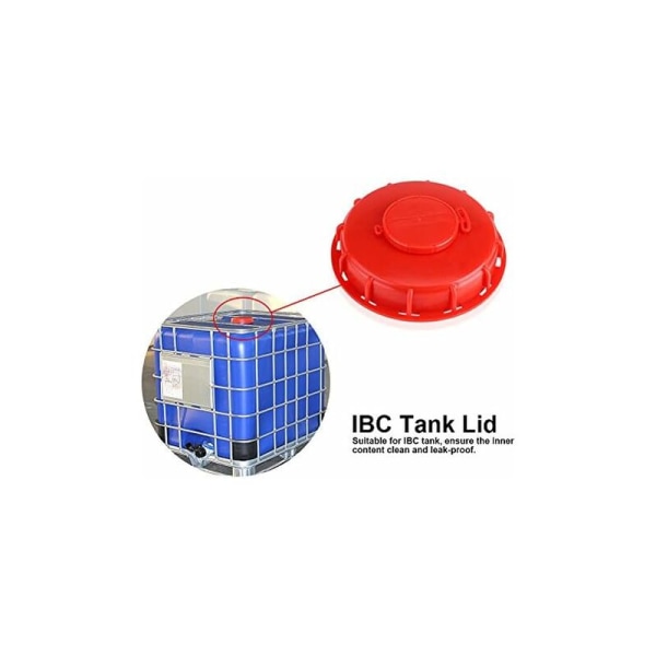 IBC Tankin cover, IBC Tote Lid Nestevesisäiliön cap, Punainen Muovi 163mm