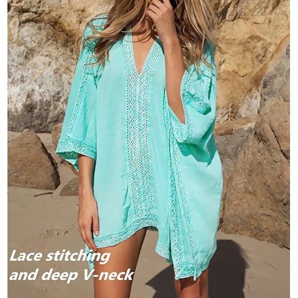 Kvinnors strandbadkläder baddräkt bikini baddräkt överdimensionerad cover up