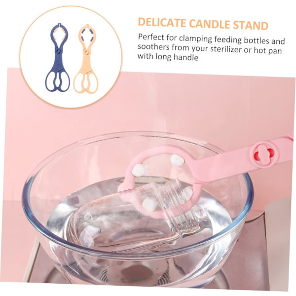 2 stk. aftagelig flaskeklemme baby feeder sutteklipsholder flaskeklemme silikone sutteklips